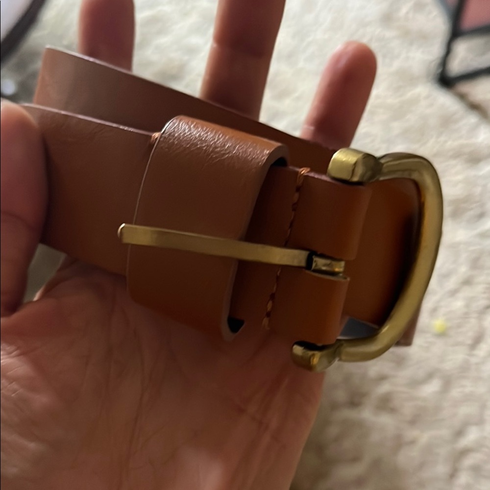 Elegant Brown Leather Belt for Women